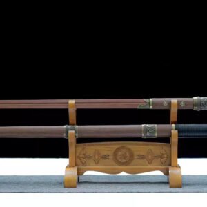 Alternative view of Poorly concealed concealed blade Tang sword wooden knife