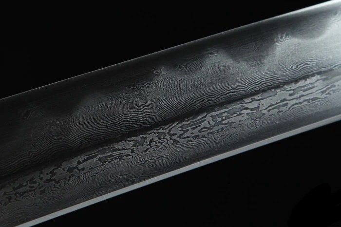 Katana Kaizu (Damascus Steel & Genuine Hamon) - Image 5
