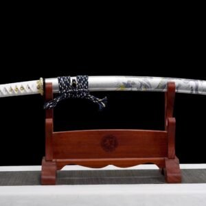 Alternative view of Wakizashi Tamana (T10 Steel & Genuine Hamon)