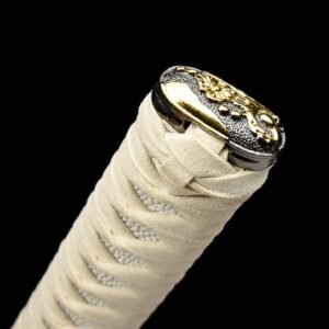 Alternative view of Katana Iga (Manganese Steel Gold Blade)