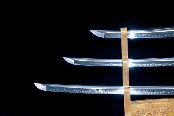 Pack Katana & Tanto & Wakizashi - Rōzuuddo - T10 steel & Genuine Hamon - Image 3