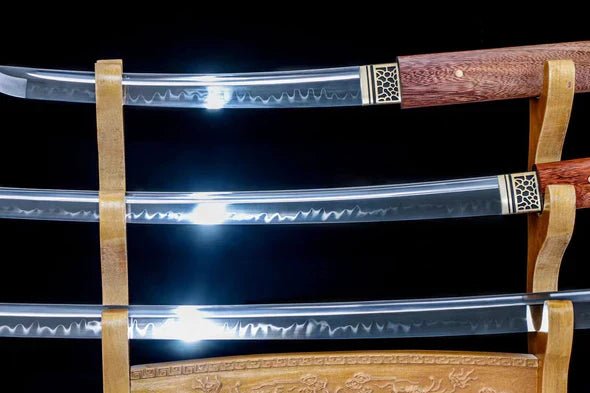 Pack Katana & Tanto & Wakizashi - Rōzuuddo - T10 steel & Genuine Hamon - Image 4