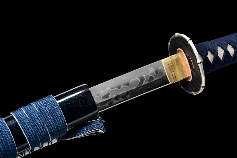Katana Obihiro (T10 Steel Hamon Hitatsura) - Image 9