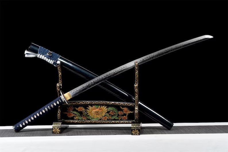 Katana Obihiro (T10 Steel Hamon Hitatsura) - Image 8