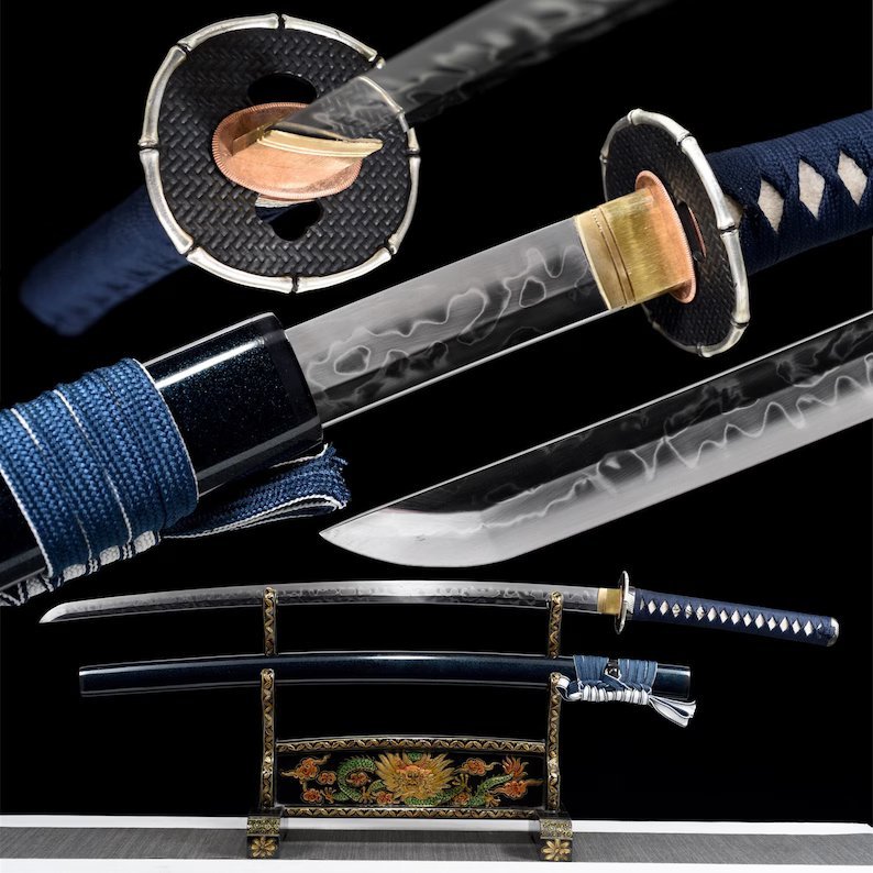 Katana Obihiro (T10 Steel Hamon Hitatsura)