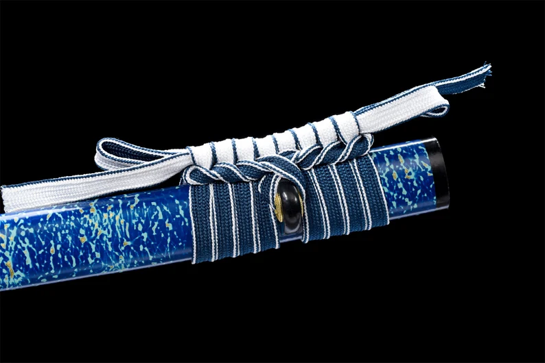 Katana Ashibetsu (Blue Damascus Steel) - Image 8