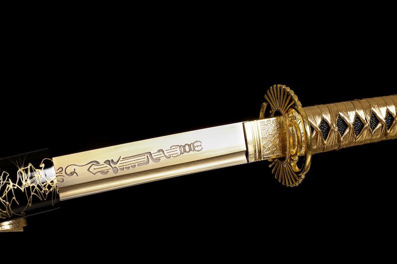 Katana Takasago (1095 Carbon Steel Gilded) - Image 3