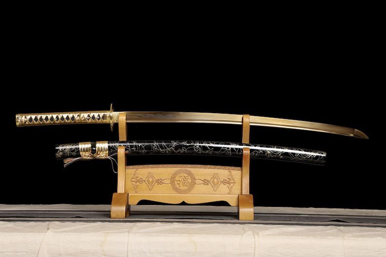 Katana Takasago (1095 Carbon Steel Gilded) - Image 7