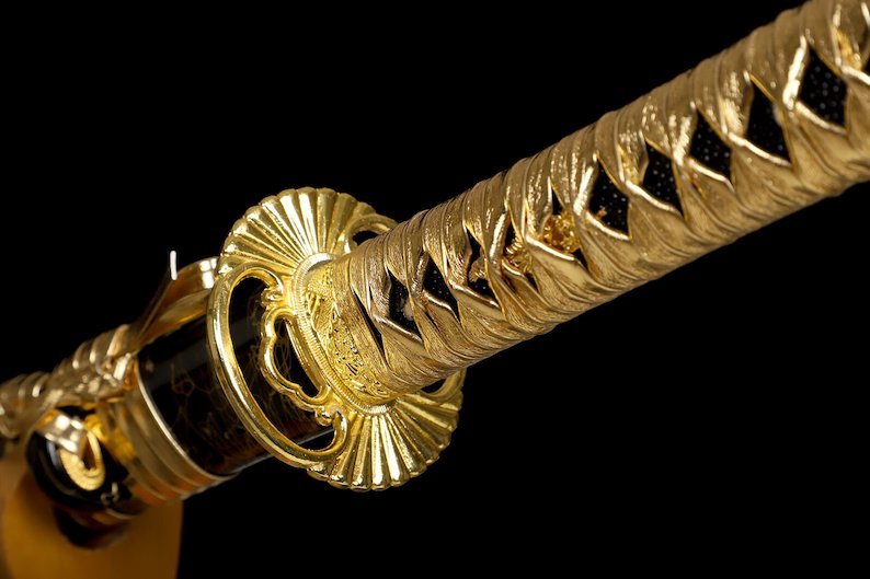 Katana Takasago (1095 Carbon Steel Gilded) - Image 10