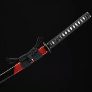 Alternative view of Katana Nisshin (1060 Carbon Steel Genuine Hamon)