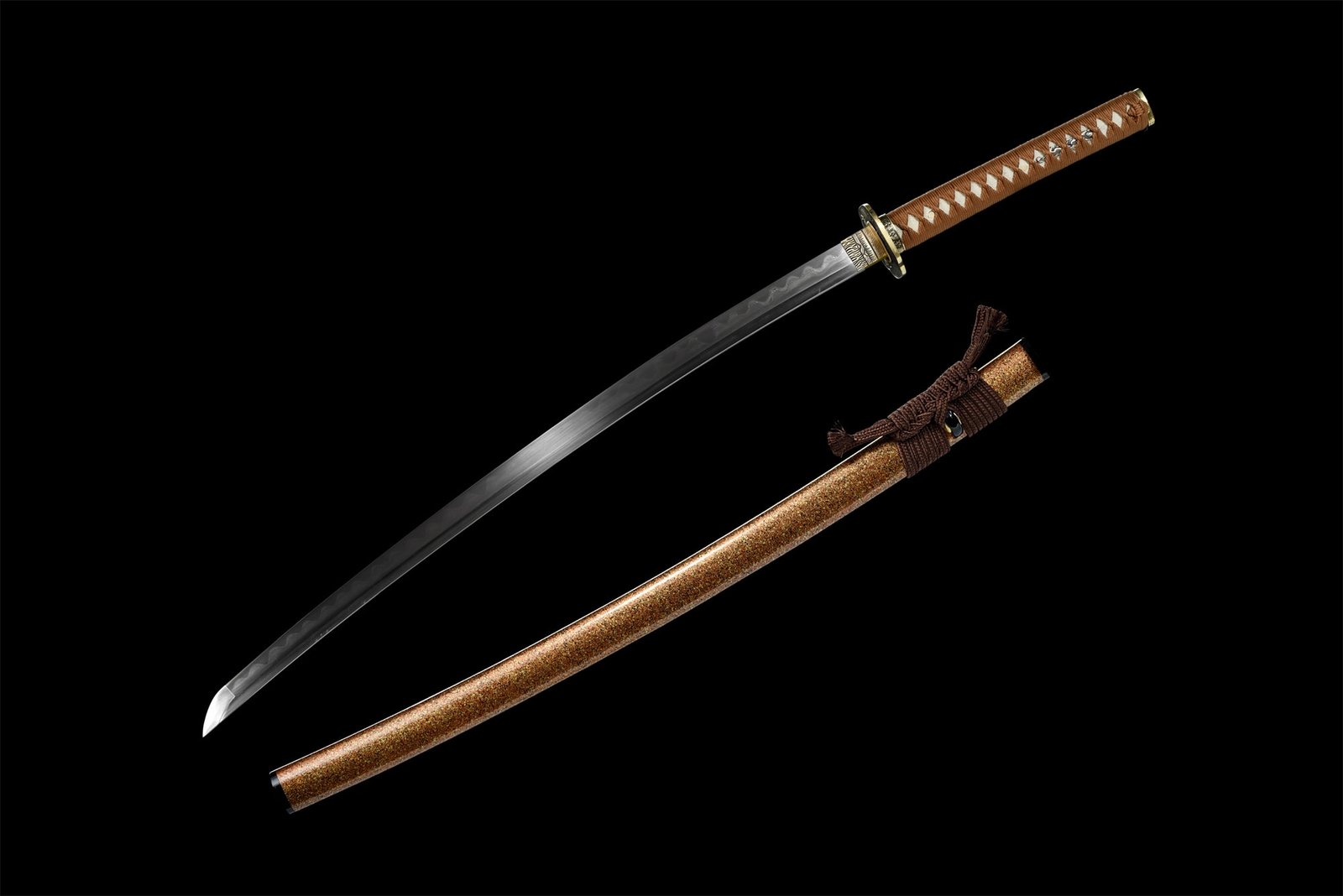 Katana Kanazawa (Damascus Steel Genuine Hamon & Ray Skin) - Image 12