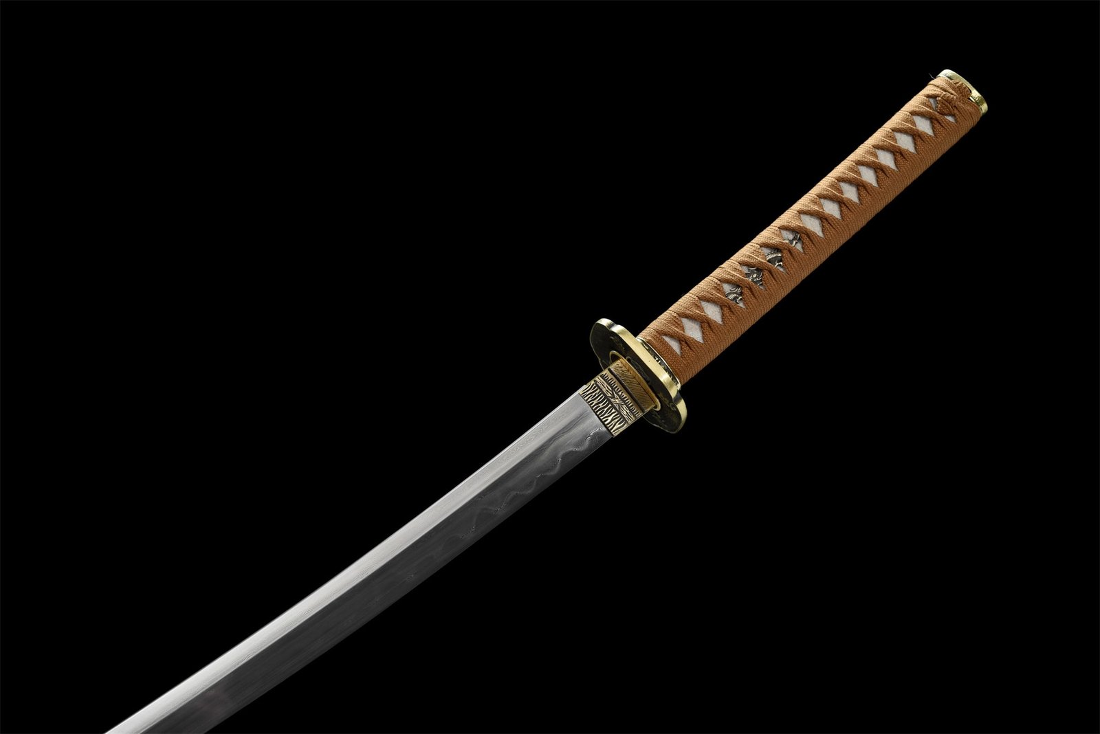 Katana Kanazawa (Damascus Steel Genuine Hamon & Ray Skin) - Image 5