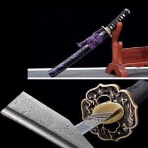 Tanto Sanmu (Twisted Damascus Steel)