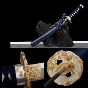 Tanto Isumi (T10 Steel & Gold-Plated Tsuba)