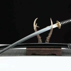Alternative view of Katana Kobe (Damascus Steel)